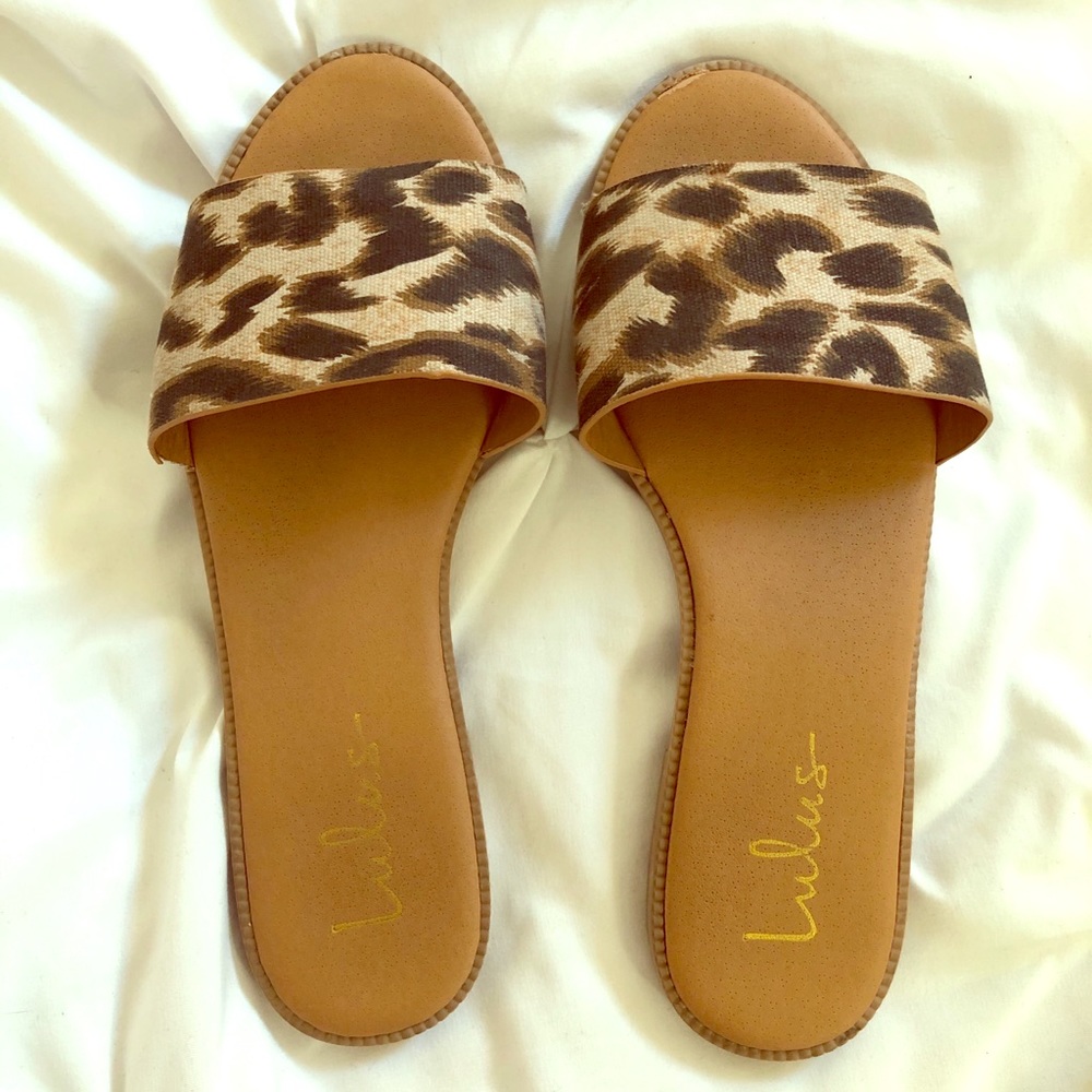 Cheetah print sandals from Lulus